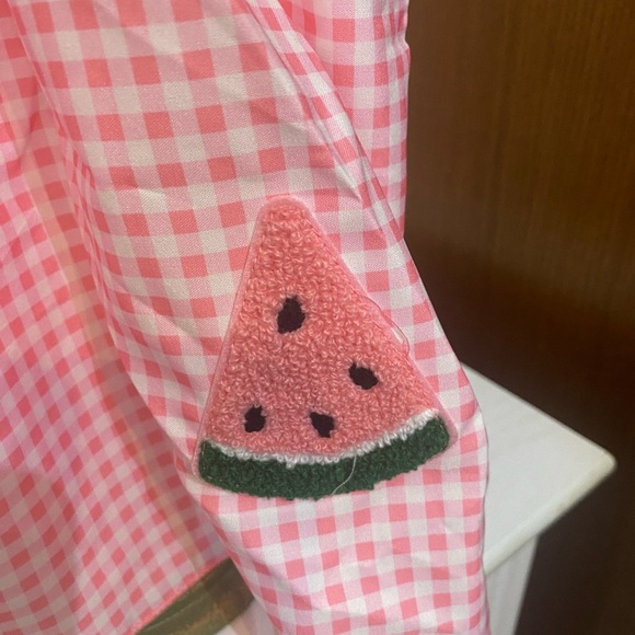 New Gingham Watermelon Dress - Picture 4 of 6